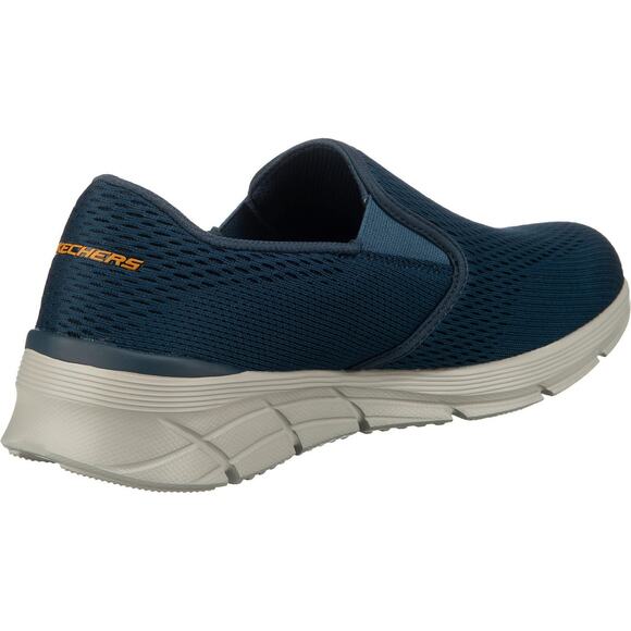Skechers Mens Slip-on Comfort Loafer, Navy/Orange, 9.5 US main image 4